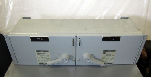 Cutler Hammer Westinghouse Double 100 Amp Fusible Switch FDPWT3633R 600 VAC 3 PH