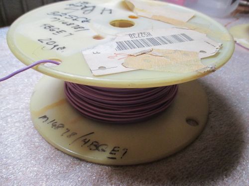 M16878/4bge7 20 awg spc silver plated wire 19/32 str. purple 325ft. for sale
