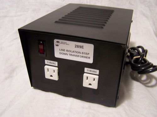 Hammond 289e line isolation step down voltage transformer 230 v in 115 v outputs for sale