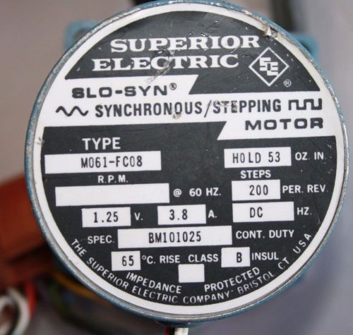 SUPERIOR ELECTRIC SLO-SYN M061-FC08 SLO-SYN Synchronous/Stepping Motor