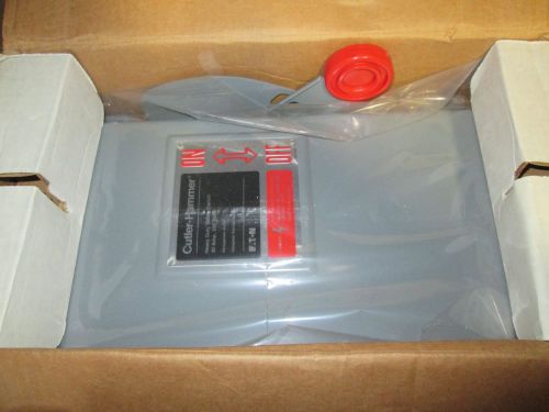 Cutler-Hammer DH321FDK Fusible Safety Switch 30A 240V 3P nema 12/3R enclosure
