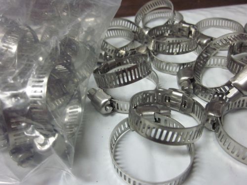 100pc 1-1/8&#034;clamp stainless steel hose clamps 3/4&#034;1-1/8&#034; goliath industrial tool for sale