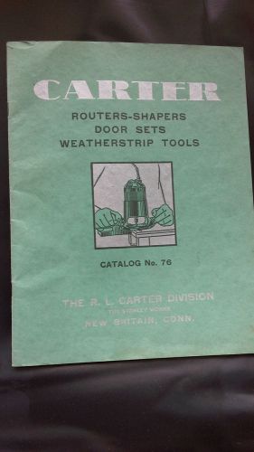 Original 1941 Stanley Works the r.l carter division catalog