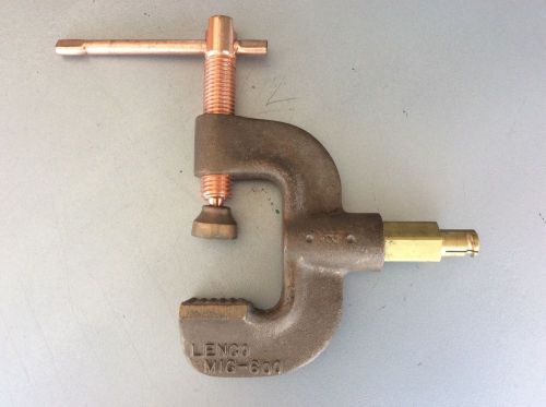 Lenco mig - 600 mig welding grounding clamp brass &amp; copper excellent for sale