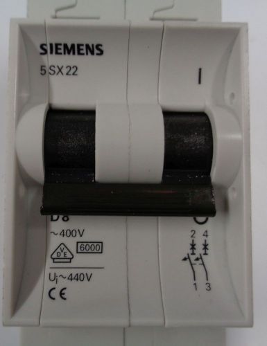 SIEMENS 5SX22 D8 CIRCUIT BREAKER