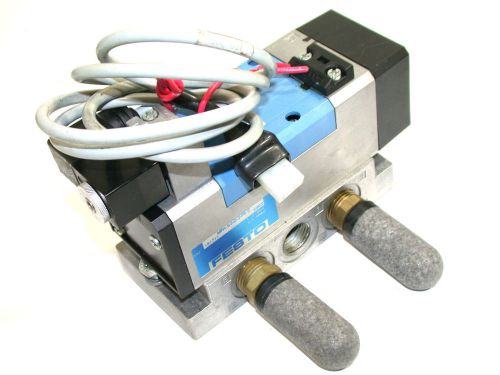 Festo 4 way pneumatic solenoid valve with coil mfh-5/2-d-3-fr c for sale