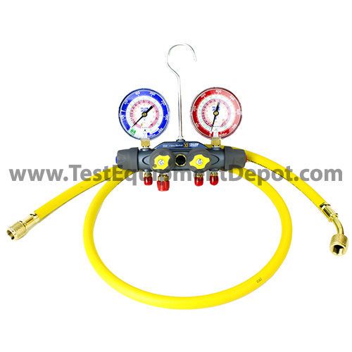 Yellow jacket 49968 titan 4-valve test &amp; charge manifold, psi (f) for sale