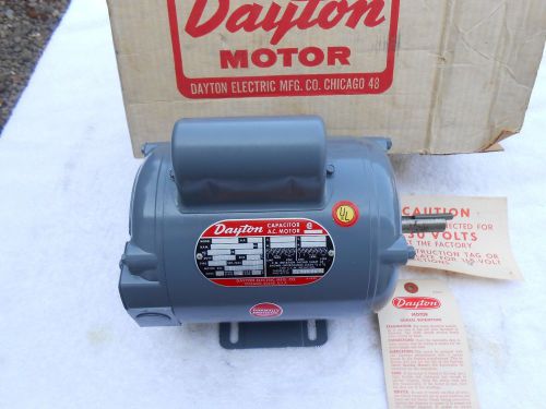 Nice &#034;dayton 5k116 capacitor motor&#034; ~ cs, odp, 1/2 hp, 1725 rpm, 5/8&#034; shaft for sale