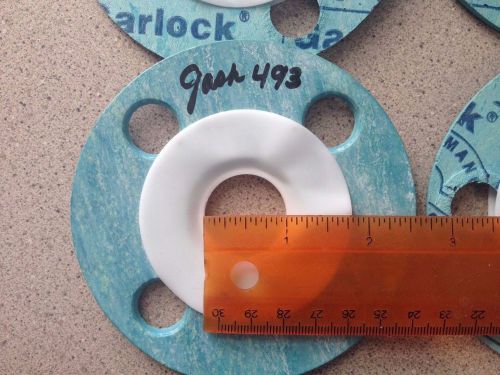 Garlock blue-gard flange gaskets 4-1/4in od 1/8&#034;thic for 1&#034; 150# expansion joint for sale