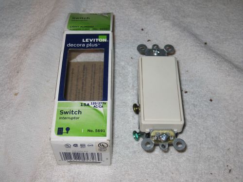 Leviton 5691-2TS Switch Light Almond  RARE FIND