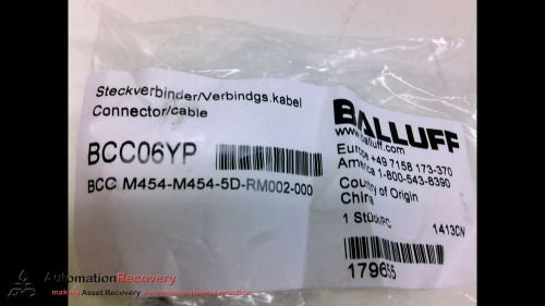 BALLUFF BCC M454-M454-5D-RM002-000, CONNECTOR/CABLE 4 PIN FEMALE, NEW