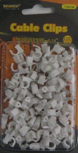 100 Piece Cable Clips