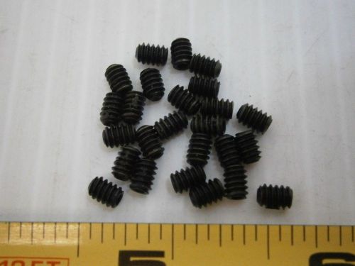 6-32 3/16&#034; long socket set screw cup point alloy steel black oxide box 1000 new