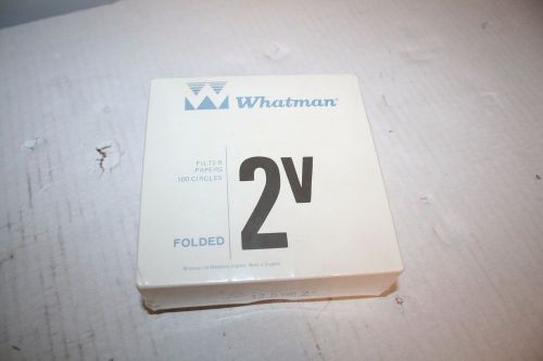 NEW 125mm 12.5cm Whatman 2V Folded Filter Paper Circles Qualitative 100/box