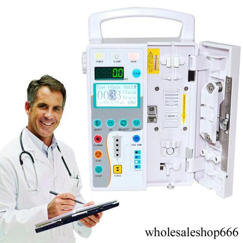 2016-hd lcd infusion pump with voice alarm, purge function, automatically record for sale