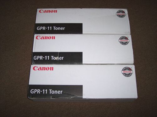 Genuine Canon GPR 11 Toners Yellow Magenta and Cyan - NEW!