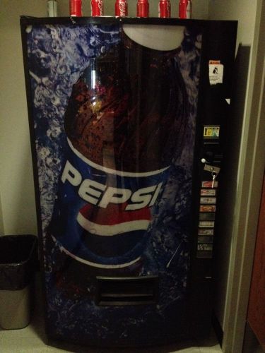 Pepsi Graphic ~ Can &amp; Bottle Soda Vending Machine Dixie Narco