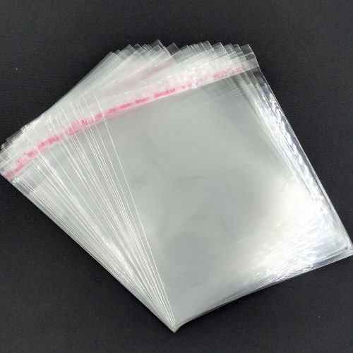 100 pcs opp clear seal pack self adhesive jewelry bag beads bags 20 sizes for sale