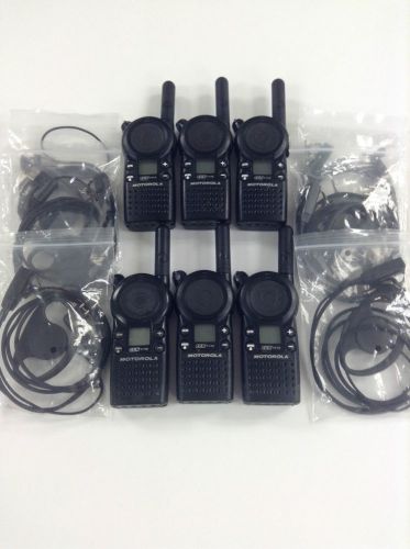 Motorola cls 1110 5-mile 1-channel uhf 2-way radio good condition 6 w/earpieces for sale