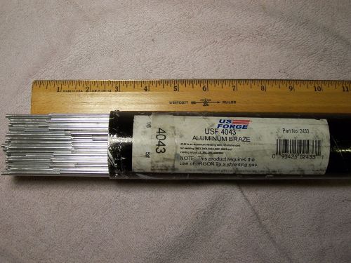 5 Lb. Tube Of US Forge 4043 Aluminum 1/16 x 36&#034; Brazing Rods NEW