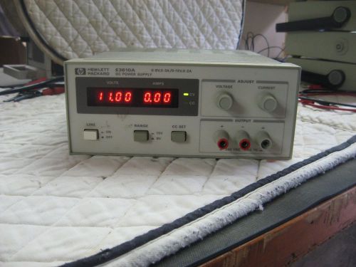 HP E3610A Power Supply 0-3A 0-8V 0-15V tested works Hewlett Packard
