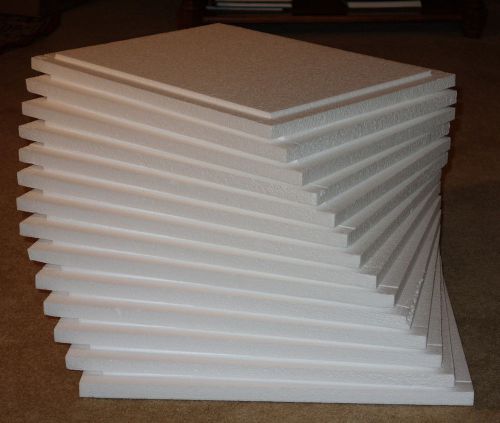 Foam polyethylene planks white sheets 19&#034; x 15&#034; x 1&#034; density 1.7 pcf (qty 14 lot for sale