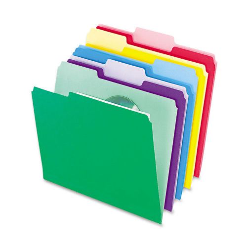 Pendaflex File Folders, InfoPocket, 1/3 Cut,Top Tab,Letter,Asstd,30/Pk ESS02086