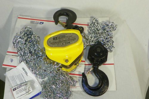 New oz lifting products 5 ton 10ft lift 050-10chop hand chain hoist 10000 lbs. for sale