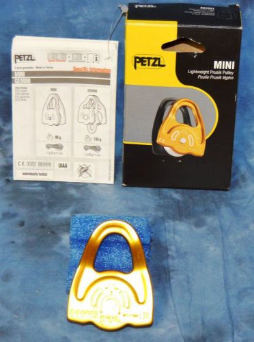 Petzl mini prusik minding pulley p59a rescue pulley new in box for sale