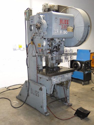 Bliss c35 obi punch press 35 ton machine brake shear bend etc for sale