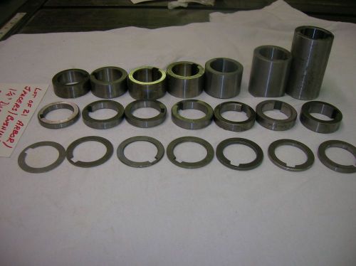 Lot of 21 new arbor spacers / bushings for 1-1/4&#034; arbors for sale