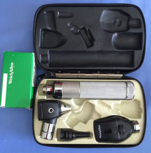 Welch Allyn Otoscope/opthalomscope Diagnostic Set New Battery Included