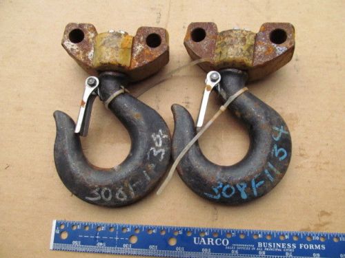 Pair of crosby bolt on swivel hooks-free shipping for sale