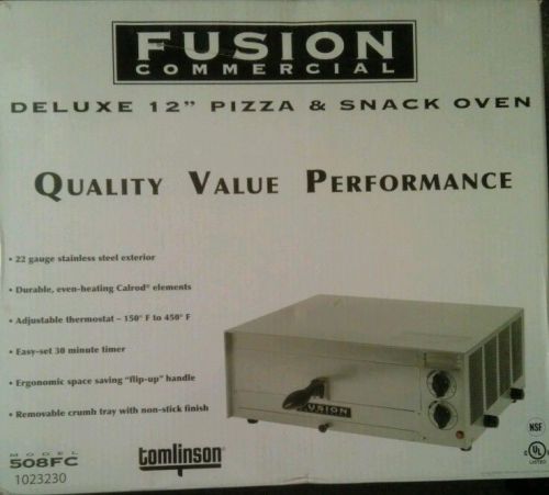 Fusion commercial deluxe 12 pizza &amp; snack oven