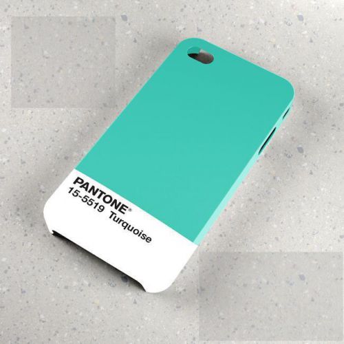 Hm9PantoneInc-Turquoise Apple Samsung HTC 3DPlastic Case Cover