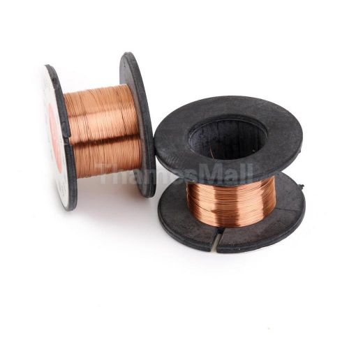 2pcs 0.1mm 37ft fly line welding line copper soldering enamelled reel wire for sale