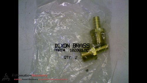 Dixon brass 1020812c *pack of 2* male hose barb standard hose fitting, new for sale