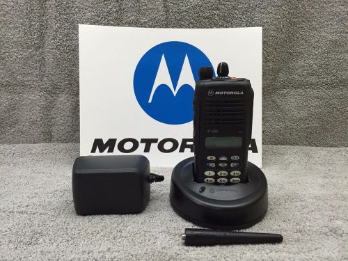 Motorola HT1250 UHF radio full keypad DTMF, new battery, ant. &amp; charger RDH