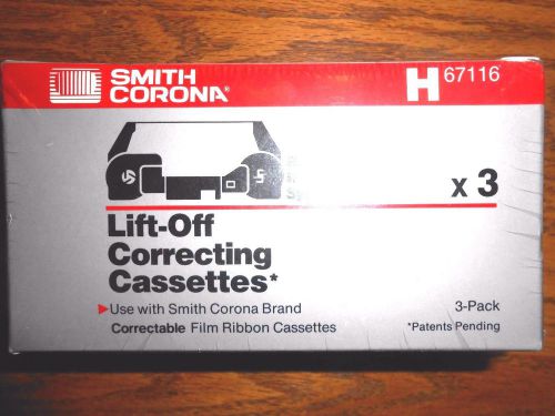 Smith Corona Lift-Off Correcting Cassettes x3 H 67116