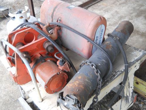 CM LOADSTAR 3 TON ELECTRIC HOIST W/ TROLEY &amp; CHAIN CAN, WORKS WELL, CALL!!!