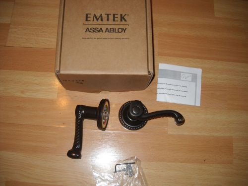 Emtek - rope style dummy lever 5151 us10b oil rubbed bronze new! for sale