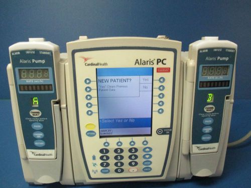 Alaris Carefusion PCU 8015 IV Pump Controller,  w/2 8100 LVP Pumps