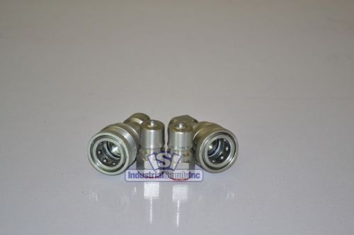 2-pk 1/4&#034; ISO 7241-B Hydraulic Hose Quick Disconnect Coupler
