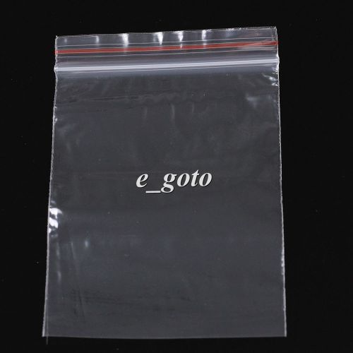 100PCS 7*10CM Jewelry ZipLock Clear Reclosable Poly Bags plastic Self Seal Bag