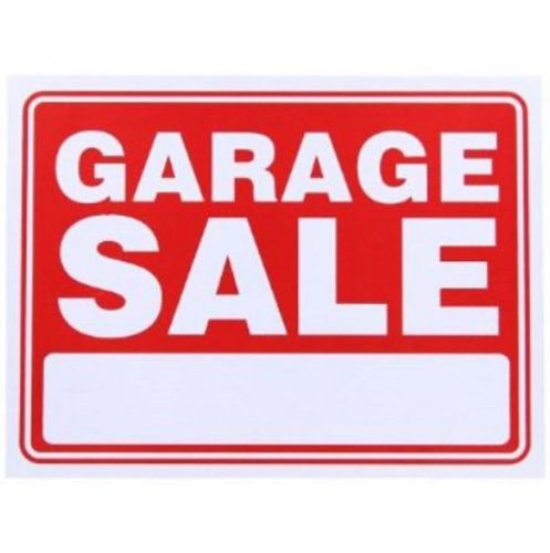 Durable High Visibility Garage Sale Sign PVC 9&#034;x12&#034;