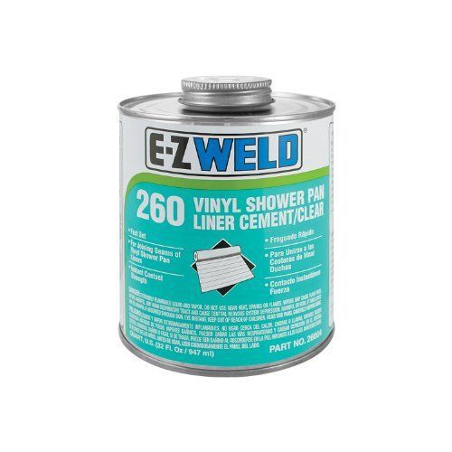 E-Z Weld 26004 Shower Pan Liner Cement  32 Degree F to 110 Degree F Application