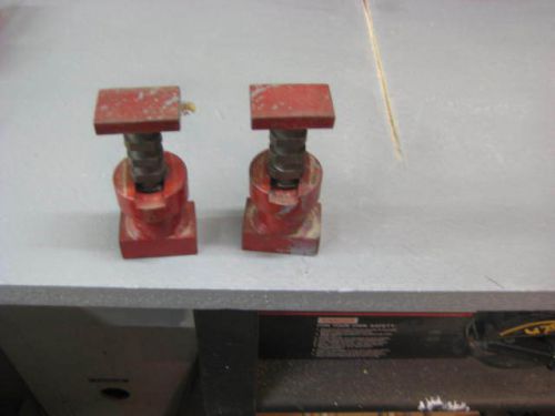 Clamp supports for milling machine tools