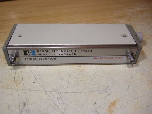 HP 8496H 18 GHz 110dB Step Attenuator - Tested!