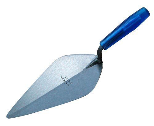 Bon 72-256 11-Inch Pro Plus Carbon Steel Narrow London Masonry Trowel with Plast