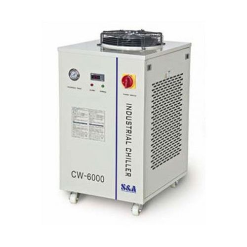 Cw-6000ai industrial water chiller for a single co2 100w rf laser tube cooling for sale